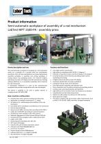 Semi-automatic workplace of assembly of a rod mechanism LabTest MPT 1500-PA-1