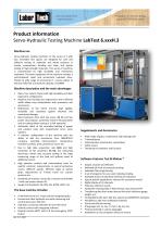 Servo-Hydraulic Testing Machine LabTest 6.xxxH.3-1