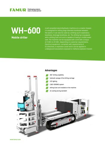 WH 600 mobile driller