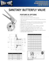 SANITARY BUTTERFLY VALVE - 1