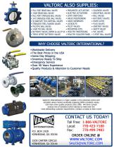 VALTORC PRODUCT OVERVIEW CATALOG - 8