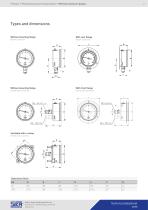 Bourdon tube pressure gauges // Marine version // Type MRE-M-2