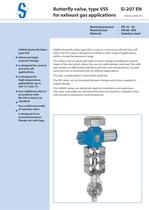 Butterfl y valve, type VSS for exhaust gas applications - 1