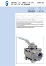 SOMAS 3-piece full bore ball valve - 1