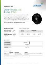 GASIR® Infrared Lens 1.5 mm f/1.25 - 1