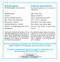 Ordering specifications-1
