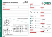 Special Torque actuators | Application sheet-1