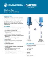 Displacer Type Liquid Level Switches