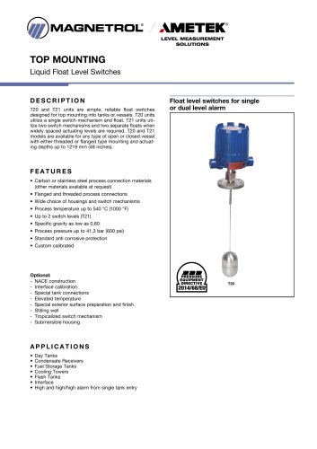 Models T20/T21