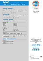 TABLE TOP LABEL-DISPENSING UNIT - 2