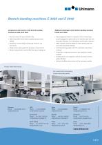 Stretch-banding machines E 3025 and 3040-3