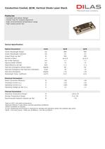 CN/CY Conduction-Cooled QCW, Fast-Axis Collimated 200-300W per bar, up to 8 bars - 1