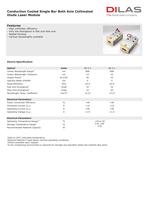 Conduction Cooled Single Bar Both Axis Collimated Diode Laser Module - 1