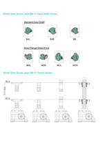 Mini Worm Gear Screw Jack RN-1T - 4