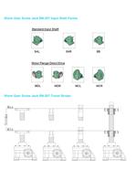 NOSEN Worm Gear Screw Jack RN-20T-4