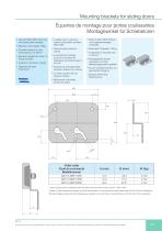 Mounting brackets for sliding doors-1