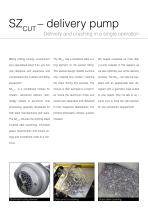Delivery pump with integrated chip crusher type SZcut-3