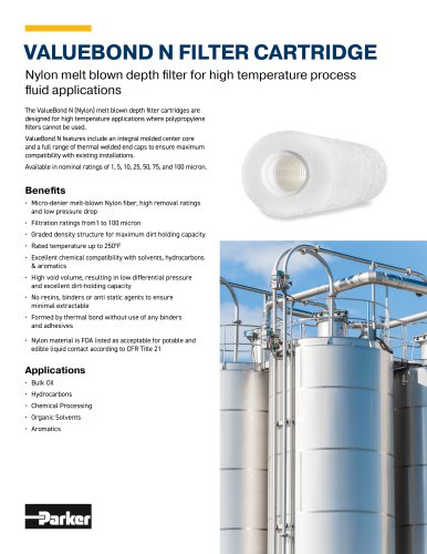 ValueBond-N-Nylon-Melt-Blown-Filter-Data-Sheet