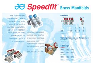 JG Speedfit® Brass Manifolds Leaflet - 1