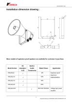 ATEX certified explosion proof speaker KNLB-EX30-4