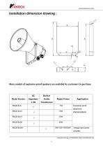 ATEX certified explosion proof speaker KNLB-EX30Y-4