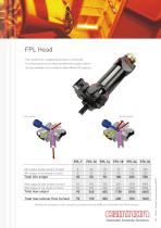 FPL Mixing Head: two components, L shaped high pressure head