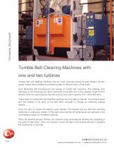 Tumble Belt Cleaning Machines with one and two turbines-1