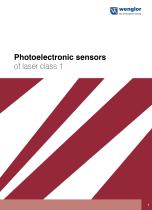 Catalog photoelectronic Sensors of laser class 1