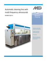 Automatic cleaning line with multi-frequency ultrasounds - 1