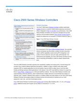 Cisco 2500 Series Wireless Controllers Data Sheet - 1