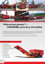 HAMMEL primary shredder brochure - 2