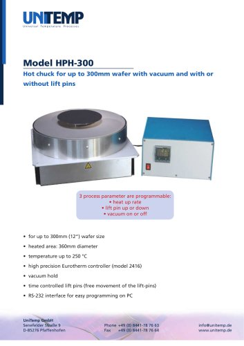 HPH-300 Hot chuck for 300mm wafer