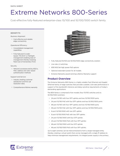 Extreme Networks 800-Series