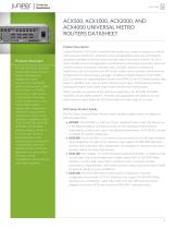 ACX500, ACX1000, ACX2000, AND ACX4000 UNIVERSAL METRO ROUTERS DATASHEET