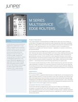 M Series Multiservice Edge Routers - 1