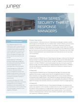 STRM Series Security Threat Response Managers - 1