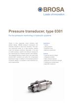 Pressure transducer Type 0301 - 1