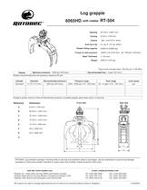 Log grapple 6065HD with rotator RT-504-1