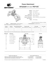 Power Attachment RPA2030R with rotator RGP-502-1