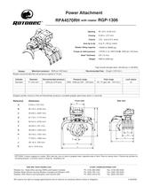 Power Attachment RPA4570RH with rotator RGP-1306-1