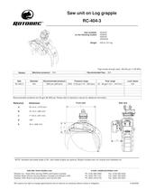 Saw unit on Log grapple RC-404-3-1