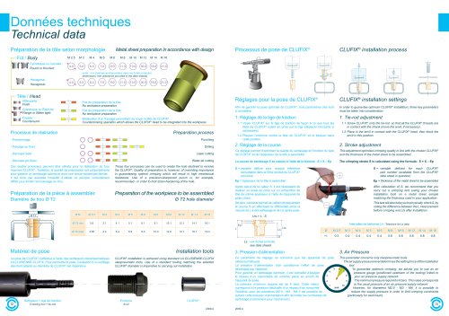 CLUFIX Clufix PDF Catalogs Technical Documentation Brochure CLUFIX Clufix PDF Catalogs Technical Documentation Brochure
