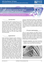 High precision mixtures for carbon nanotubes (CNT) development - 1