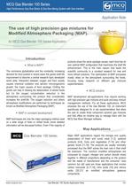 The use of high precision gas mixtures for Modified Atmosphere Packaging (MAP) - 1