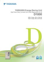 YASKAWA Energy-Saving Unit High-Power Factor Converter with Power Regeneration (K5=0) D1000 - 1