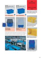 Plastic transport and storage bins-11