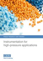 Instrumentation for high-pressure applications-1