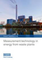 Measurement technology in energy from waste plants
