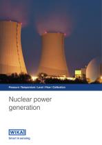 Pressure | Temperature | Level | Flow | Calibration Nuclear power generation-1