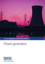 Pressure | Temperature | Level | Flow | Calibration Power generation-1